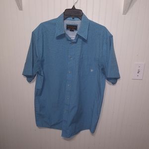 Mens Blue Ariat Pro Series button down shirt